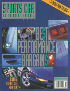 SPORTS CAR INTERNATIONAL 1993 MAR - ESPRIT-T, TVR GRIFFITH, LAST MILLE MIGLIA